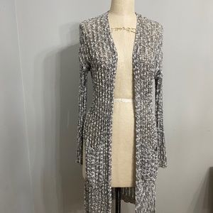 LUSH COZY KNITTED SIDE SPLIT DUSTER CARDIGAN